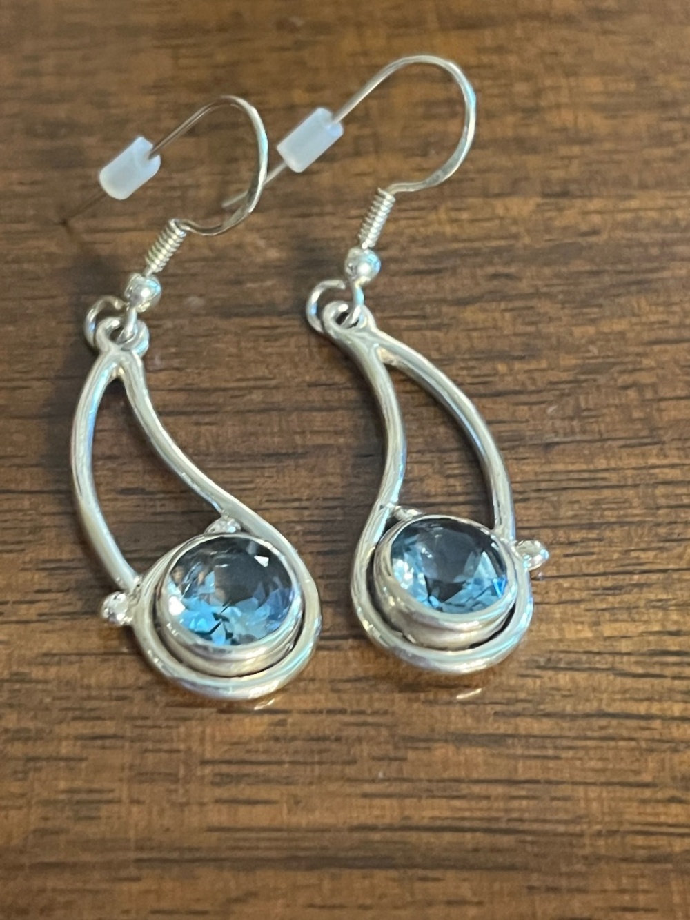 Sterling Silver & Blue Topaz earrings